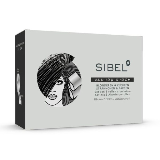 [P002948] SIBEL Rollo Alufoil 12µ Plata 12cmx100m 3pcs
