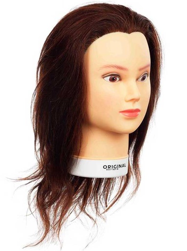 [P001857] OBB Cabeza De Entrenamiento Valeska 100% Humana Marrón Claro